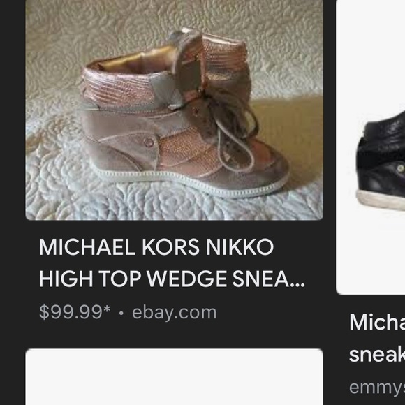 MICHAEL KORS size9 sold out Nikko II WedgeSneaker - Picture 7 of 15